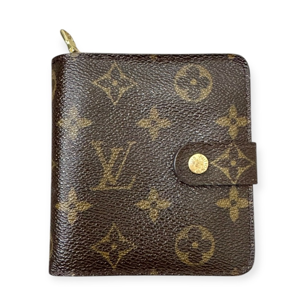 LOUIS VUITTON 2004 Monogram Compact Zippé Bifold Wallet, Vintage - Picture 3 of 16
